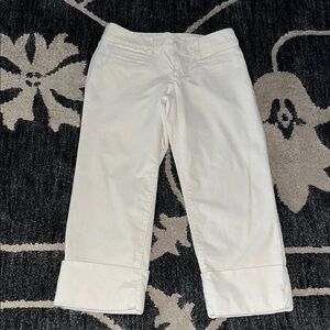 Banana Republic Cream Casual Trousers